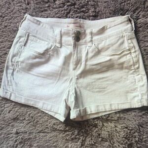 SO Women's High Waist White Shorts
